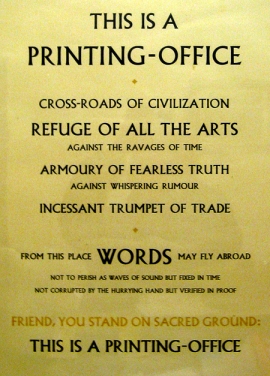 Beatrice Warde Printing Office